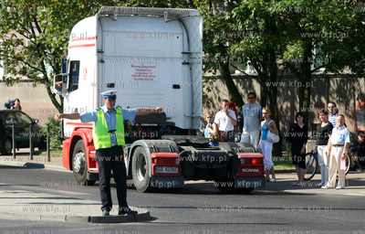 Skrzyzowanie ulic Nowe Ogrody i 3 Maja w Gdansku. Z...