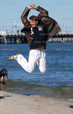 Aktor Grzeorz Gzyl na sopockiej plazy
09.09.2006
Fot.....