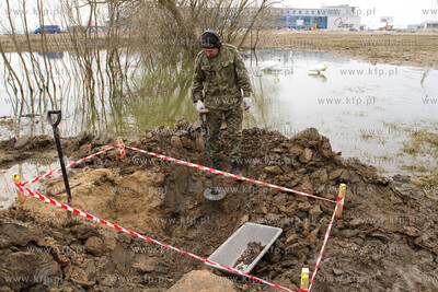 Gdansk. Rebiechowo. Szczatki niemieckiego zolnierza...