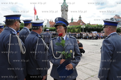 Sopot - molo. Uroczyste obchody Swieta Policji, podczas...