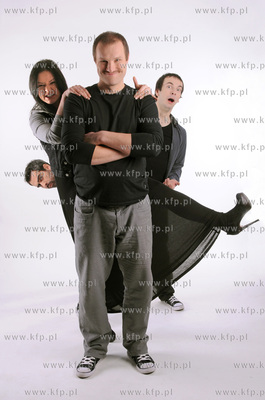 Sesja zdjeciowa Kabaretu Limo. Na zdjeciu Ewa Blachnio,Wojciech...