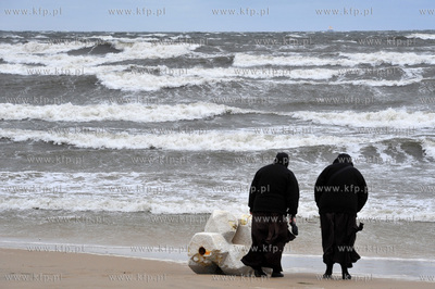 Sopot. Zatoka Gdanska. Sztorm. 05.10.2016 fot. Jerzy...
