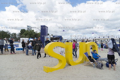 Gdynia. Podwórko Nivea na Plaży. 01.07.2018