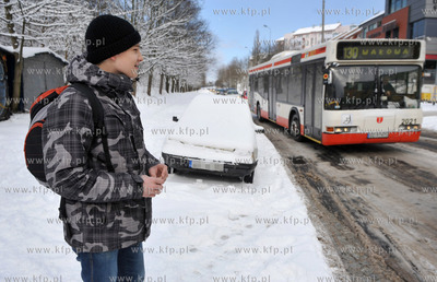Gdansk, ul. Powstancow Warszawskich. Zima nie daje...