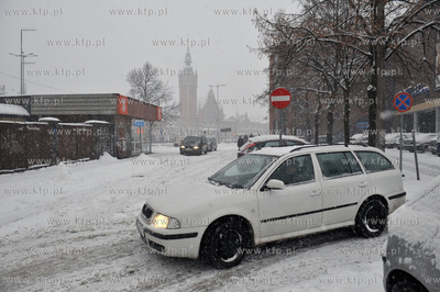 Gdansk zima. Ul. Elzbietanska. 11.01.2013 Fot. Maciej...