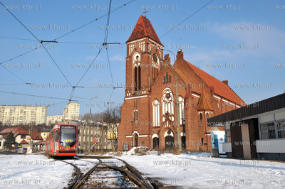 Gda "sk Siedlce. Ul. Kartuska. Petla tramwajowa  przy...