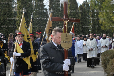 Pogrzeb profesora Jerzego Sampa na cmentarzu Lostowickim...