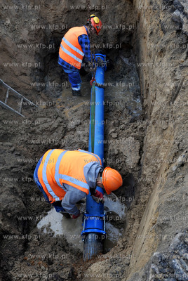 Awaria wodociagu na ul. Sobieskiego w Gdansku. Odcinek...