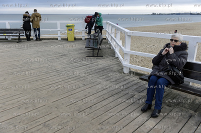 Gdańsk-Brzeźno. Molo. 29.12.2018 Fot. Maciej Kosycarz...