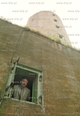 Miroslaw Wadolowski burmistrz Helu. Na zdjeciu w wiezy...