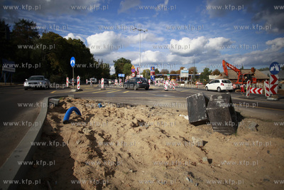 Sopot/Gdansk. Budowa Drogi Zielonej laczacej Al Niepodleglosci/Grunwaldzka...