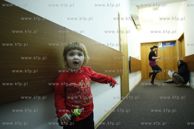 Gdansk. Budynek Not. Precasting do programu telewizji...