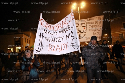 Gdańsk, Protest przeciwko podpisanej przez Polskę...
