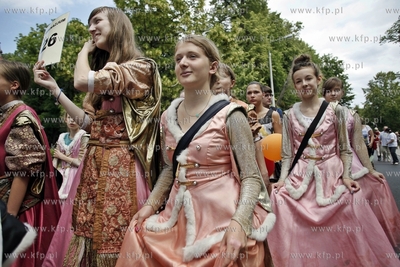 Gdansk. Sobotkowe Swieto Jaskowej Doliny. Nz. uroczysta...