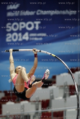 Trening skoczkini o tyczce Anny Rogowskiej, przed rozpoczynajcymi...