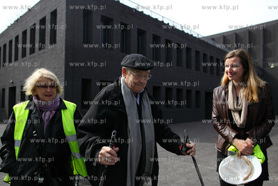 Rezyser Andrzej Wajda w Teatrze Szekspirowski w Gdansku....