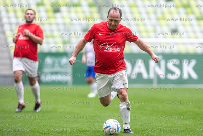 Stadion Gdańsk. Mecz towarzyski drużyn piłkarskich...