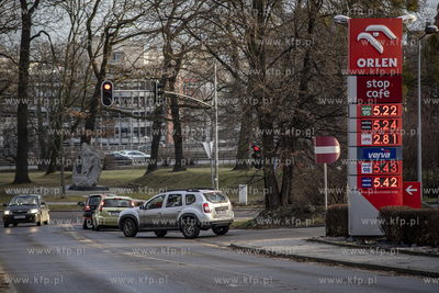 Stacja paliw ORLEN na ul. gen H. Dąbrowskiego w Gdańsku....
