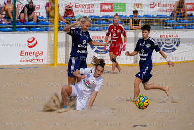 Rozgrywki piłki plażowej na Stadionie Letnim na plaży...