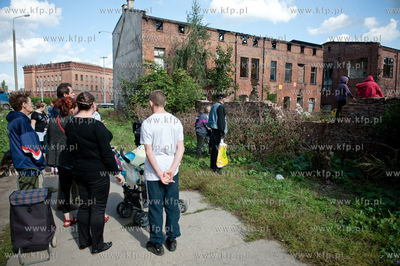 Gdansk. Zawalony strop w pustostanie dawnej Blaszanki...