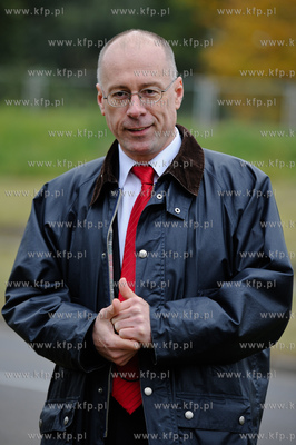 Gdansk. Wysepka na Wezle Kliniczna. Konferencja prasowa...