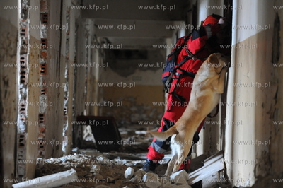 Nadole nad Jeziorem Zarnowieckim. Cwiczenia ratownikow...