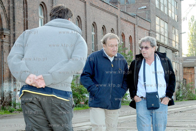 Tereny Stoczni Gdanskiej. Plan zdjeciowy filmu Uklad...