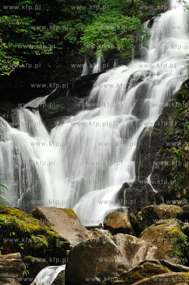 Irlandia poludniowa, Torc Waterfall, hrabstwo Kerry,...