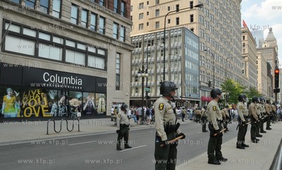 Chicago. Manifestacja przedstawicieli ruchu Okupuj...