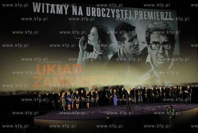 Warszawa, Zlote Tarasy. Premiera filmu Uklad Zamkniety...