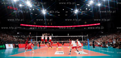 Turniej towarzyski siatkówki w Ergo Arenie. Mecz Polska...
