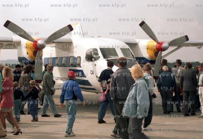 Pokazy lotnicze " Air show" na lotnisku w Gdansku -...