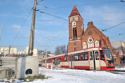 Gda "sk Siedlce. Ul. Kartuska. Petla tramwajowa  przy...