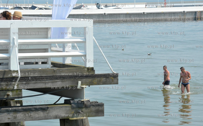 Sopot. Płytka woda w okolicach molo.zatoka 25.06.2016...
