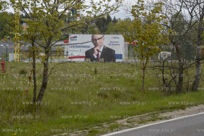 Gdańsk Matarnia, ul. Budowlanych. Billboard wyborczy...