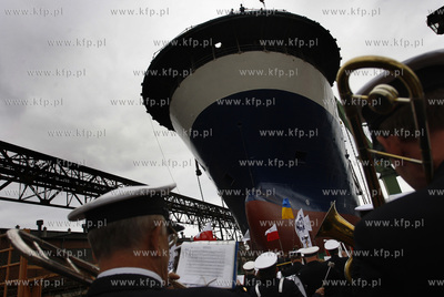 Stocznia Gdansk S.A.. Wodowanie jednostki typu offshore...