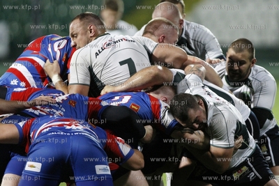 Ekstraliga rugby. Mecz Lechia Gdansk - Budowlani Lodz....