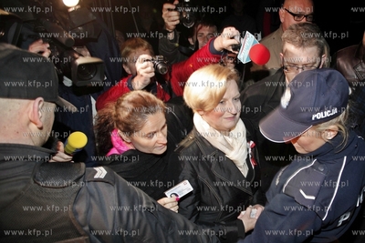 Cmentarz Srebrzysko w Gdansku. Ekshumacja zwlok Anny...