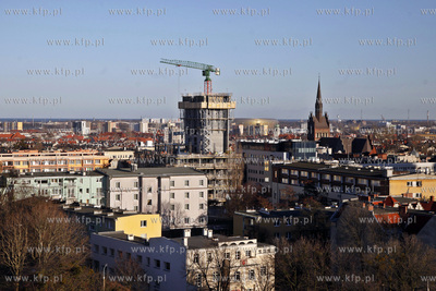 Gdansk. Centrum biurowe Neptun w budowie. 28.12.2012...