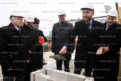 Uroczystosc wmurowania kamienia wegielnego pod budowe...