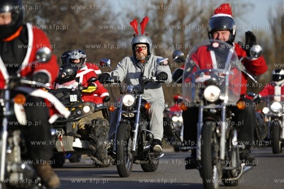 Gdansk. XIII edycja parady Mikolaje na Motocyklach....