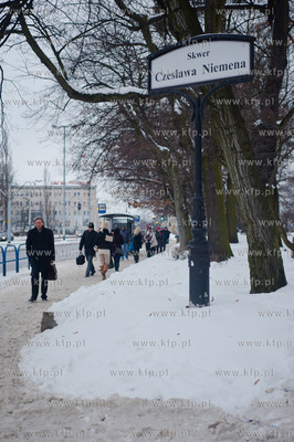 Gdansk. Skwer im. Czeslawa Niemena.
17.01.2013
fot....