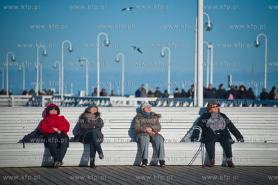 Sopot. Sloneczne niedzielne popoludnie na molo. 
03.03.2013
fot....
