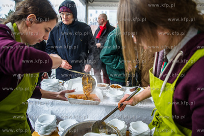 Gdansk. Targ Weglowy. XXIII Wigilia dla ubogich, samotnych...