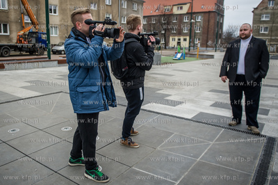 Gdansk. Nowy Port. Plac pralata Jana Gustkowicza. Kandydaci...