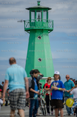 Gdansk. Uroczystosc otwarcia Falochronu Zachodniego...