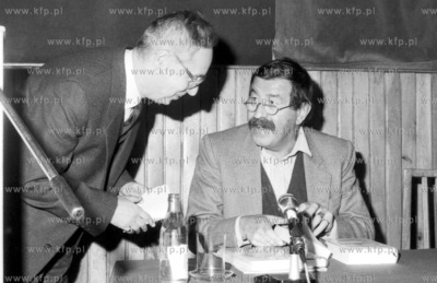 Wizyta Guntera Grassa na Uniwersytecie Gdanskim w Gdansku....