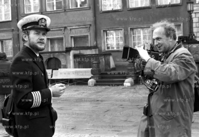 Tadeusz Borowski Dlugim Targu w Gdansku na planie filmu...