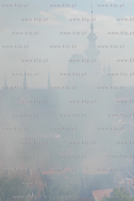 Pozar zabytkowego kosciola sw Katarzyny w Gdansku.
22.05.2006
Fot....