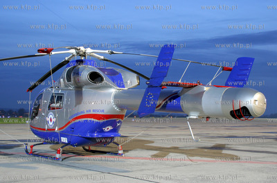 Gdansk, Rebiechowo Nz. smiglowiec MD902 Explorer w...